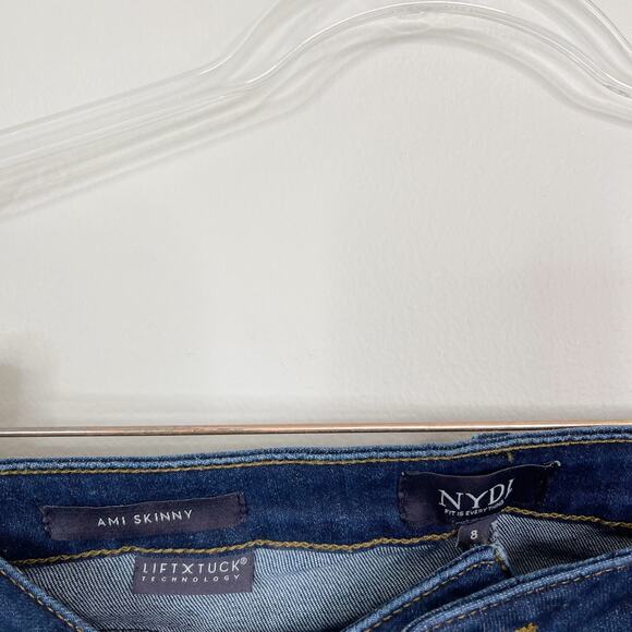 NYDJ Ami Skinny Jeans Medium Wash Size 8 Womens - Picture 7 of 10